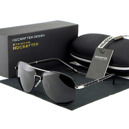 HDCRAFTER Pilot Polarized Sunglasses Men UV400