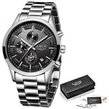 LIGE Watch Men Top Brand Luxury Chronograph